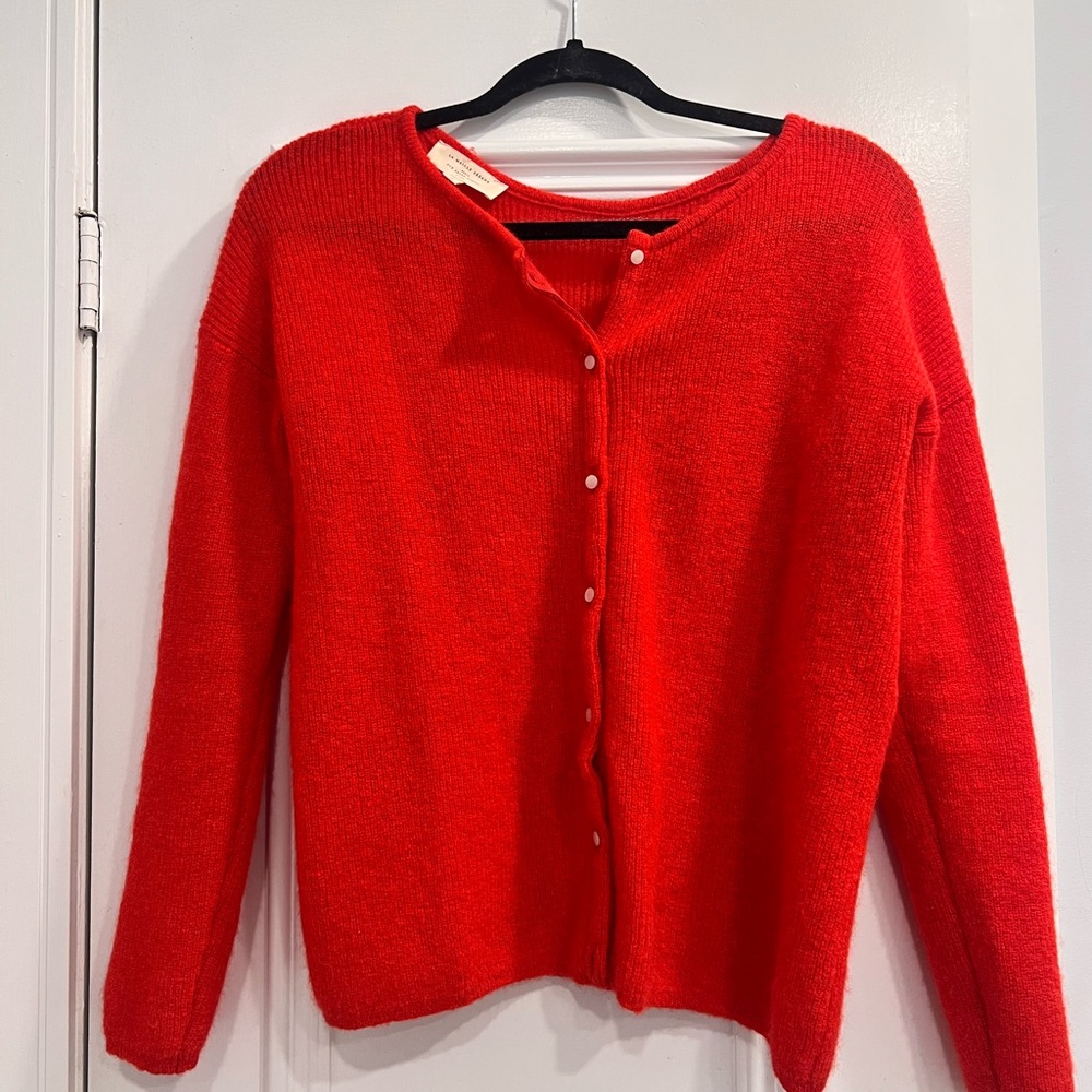 Sezane Gaspard Cardigan Red